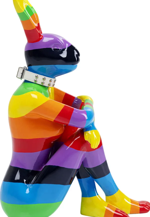 Jalalliset Koriste-Esineet>KARE Design Sitting Rabbit Rainbow Pupu, Jänis Koriste-esine 80cm