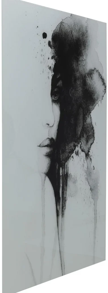 Taulut>KARE Design Smokey Face Lasitaulu 100x150cm