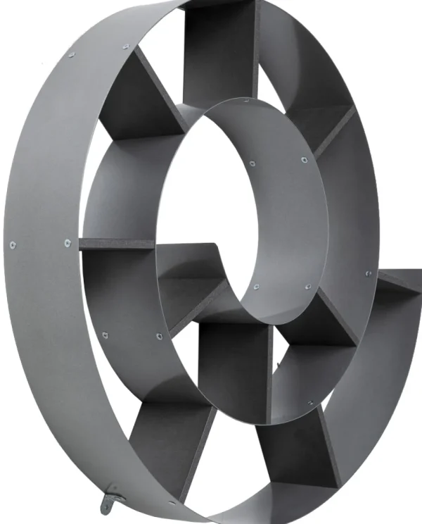 Olohuone | Hyllyt>KARE Design Snail Etana Seinähylly, Hopea/harmaa