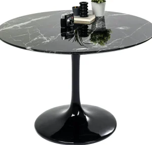 Pöydät>KARE Design Solo Marble Pöytä, Musta Ø110cm