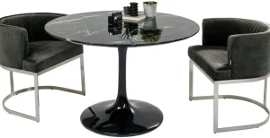 Pöydät>KARE Design Solo Marble Pöytä, Musta Ø110cm