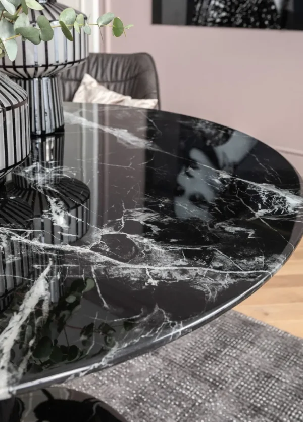 Pöydät>KARE Design Solo Marble Pöytä, Musta Ø110cm