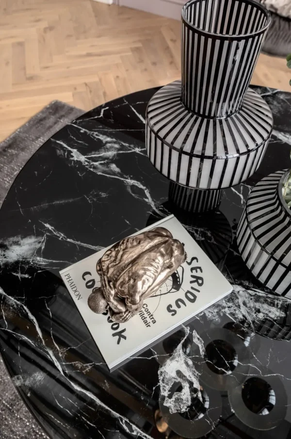 Pöydät>KARE Design Solo Marble Pöytä, Musta Ø110cm
