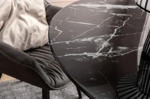 Pöydät>KARE Design Solo Marble Pöytä, Musta Ø110cm