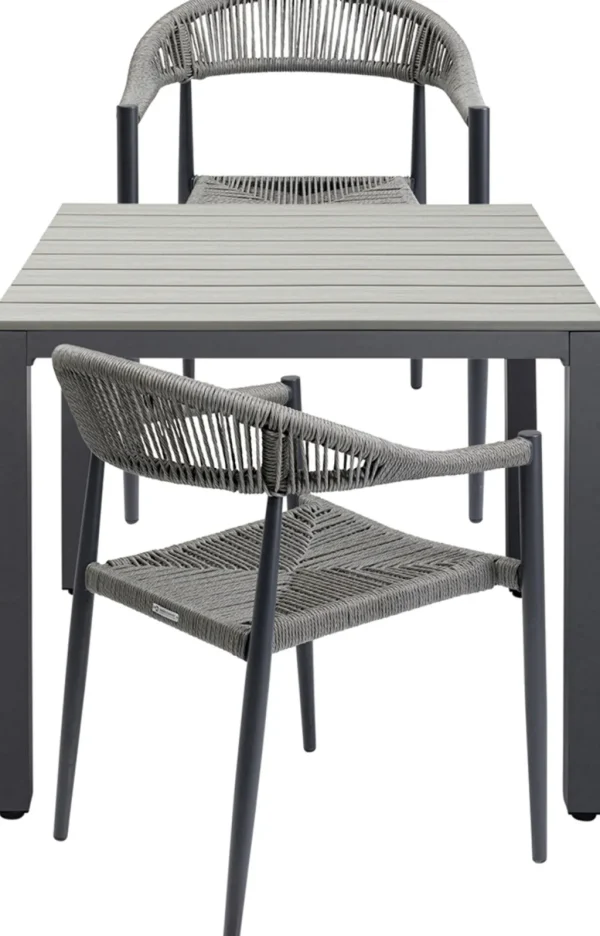 Pöydät>KARE Design Sorrento Pöytä, Ulkokaluste, Harmaa 80x80cm