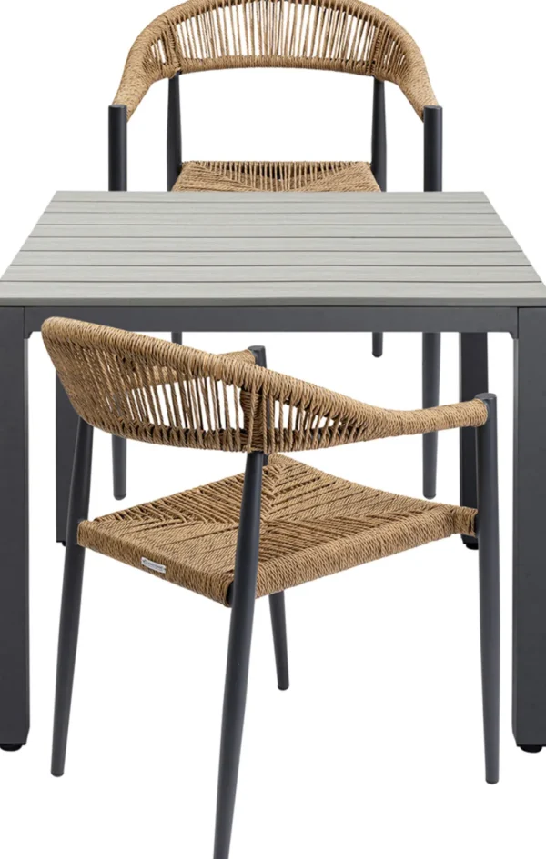 Pöydät>KARE Design Sorrento Pöytä, Ulkokaluste, Harmaa 80x80cm