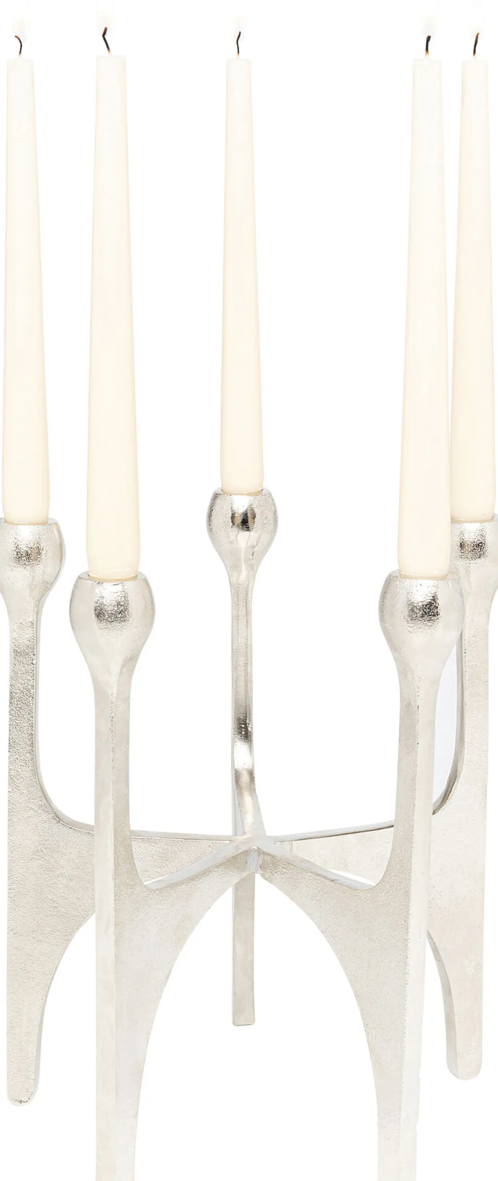 stacky_silver_kynttilnjalka_hopea_cm_0.webp Lyhdyt | Kynttilänjalat>KARE Design Stacky Silver Kynttilänjalka, Hopea 31cm