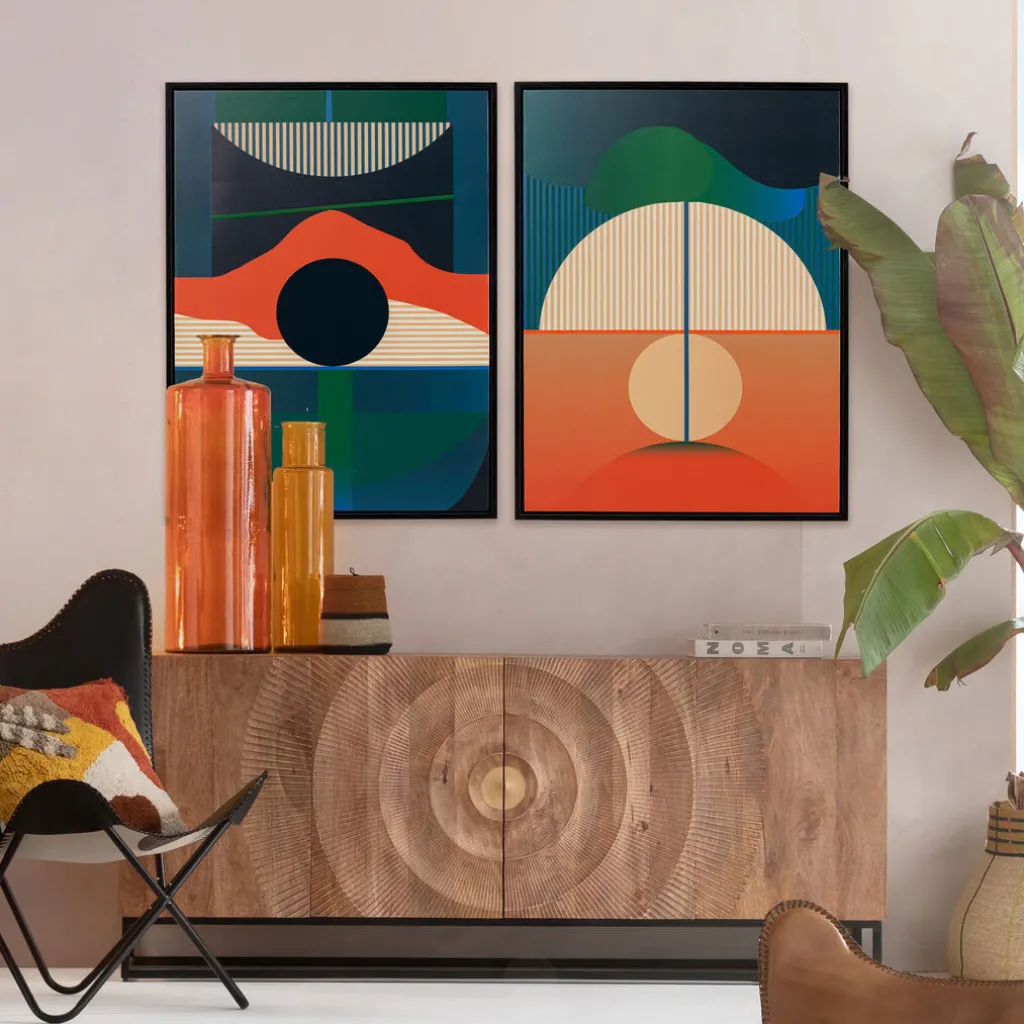 sunrise_kehystetty_taulu_xcm_6.webp Taulut | Olohuone>KARE Design Sunrise Kehystetty Taulu 75x100cm