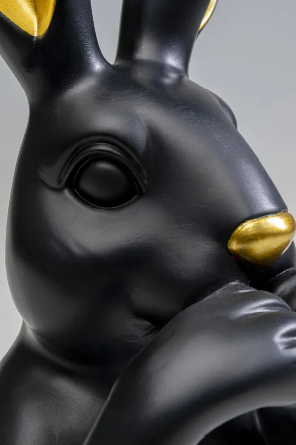 Koriste-Esineet>KARE Design Sweet Rabbit Jänis, Pupu Koriste-esine Musta 31cm