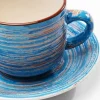 Kupit>KARE Design Swirl Blue Kahvikuppi+lautanen, Sininen (2/osaa)
