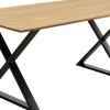 Pöydät>KARE Design Symphony Ruokapöytä - Tammi, Ristikkojalka Musta 180x90cm