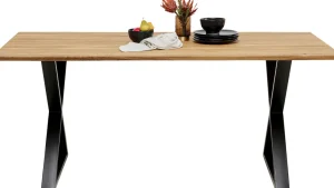 Pöydät>KARE Design Symphony Ruokapöytä - Tammi, Ristikkojalka Musta 180x90cm