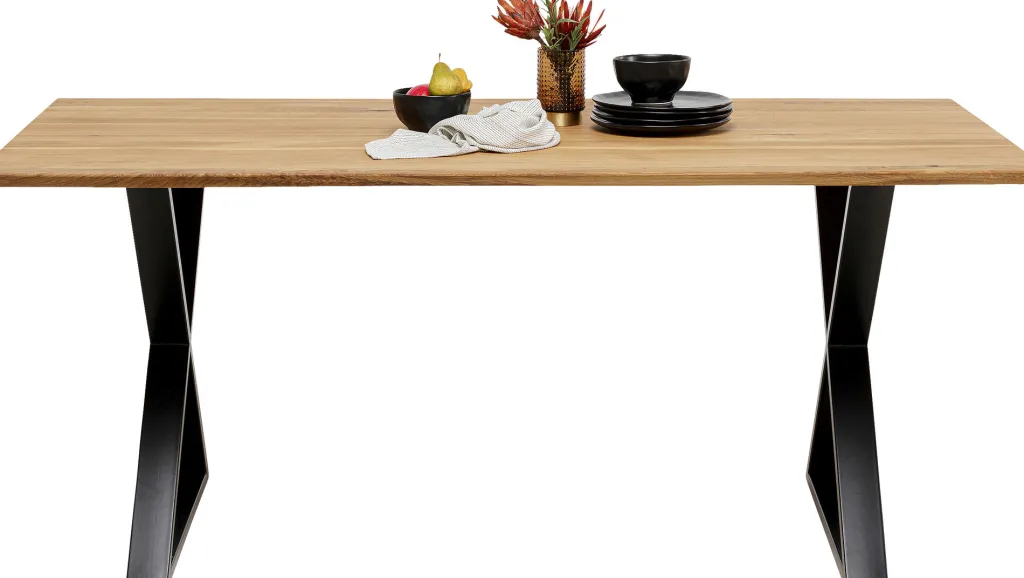 symphony_ruokapyt__tammi_ristikkojalka_musta_xcm_2.webp Pöydät>KARE Design Symphony Ruokapöytä - Tammi, Ristikkojalka Musta 180x90cm