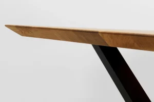 Pöydät>KARE Design Symphony Ruokapöytä - Tammi, Ristikkojalka Musta 180x90cm