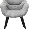 Tuolit>KARE Design Thelma Melange Grey Tuoli Käsinojilla Harmaa