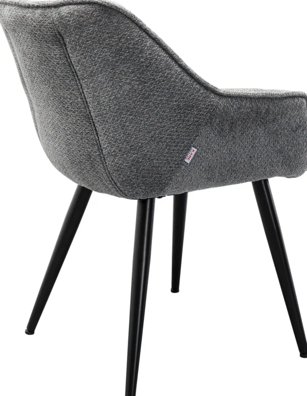 Tuolit>KARE Design Thelma Melange Grey Tuoli Käsinojilla Harmaa