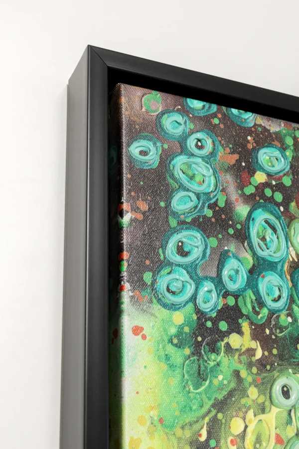 Taulut | Olohuone>KARE Design Top View Green Kehystetty Taulu 100x100cm