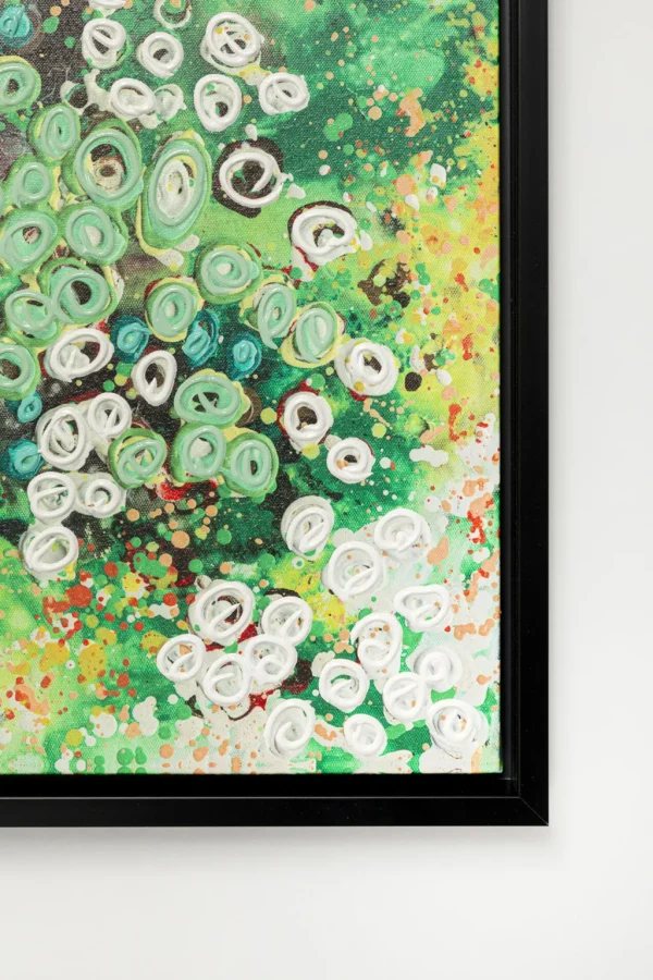 Taulut | Olohuone>KARE Design Top View Green Kehystetty Taulu 100x100cm