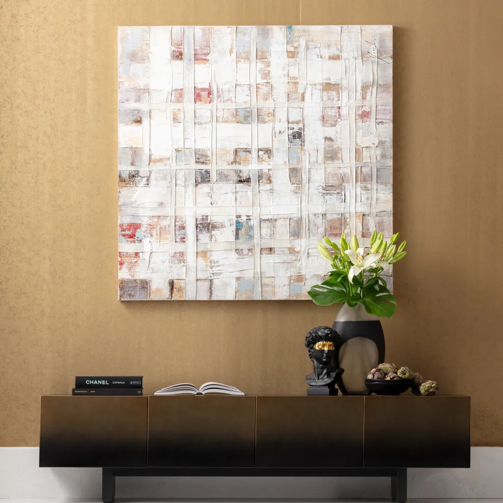 treccia_canvas_taulu_xcm_0.webp Taulut | Olohuone>KARE Design Treccia Canvas Taulu 120x120cm