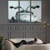 Taulut>KARE Design Triptychon Oldtimer Taulu, Musta 240x160cm