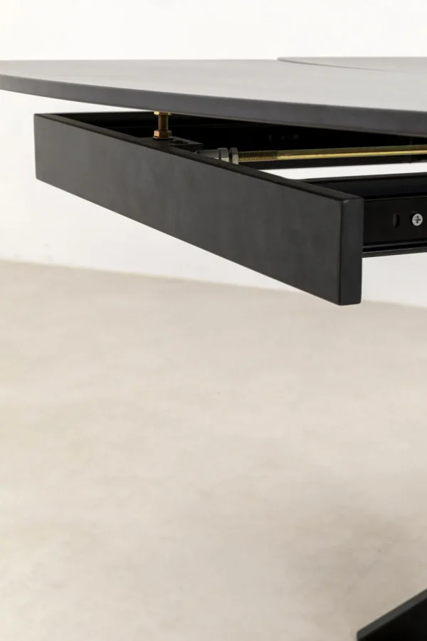 Pöydät>KARE Design Twist Jatkettava Ruokapöytä - Musta 120(30+30)x90cm