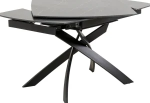 Pöydät>KARE Design Twist Jatkettava Ruokapöytä - Musta 120(30+30)x90cm