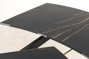 Pöydät>KARE Design Twist Jatkettava Ruokapöytä - Musta 120(30+30)x90cm