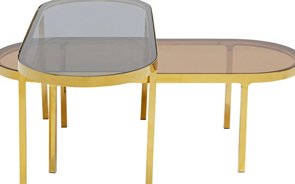 vence_sohvapyt_lasia_ja_metallia_setti_1.webp Sohvapöydät | Olohuone>KARE Design Vence Sohvapöytä Lasia Ja Metallia (2/Setti)