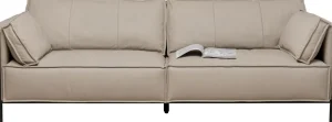 Sohvat>KARE Design Victor 3-istuttava Sohva - Nahkaa, Harmaa 233cm