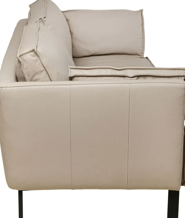 Sohvat>KARE Design Victor 3-istuttava Sohva - Nahkaa, Harmaa 233cm