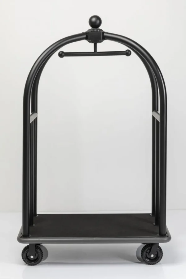 Jalalliset Vaatenaulakot>KARE Design VIP Baggage Trolley Vegas Matkalaukkuvaunu, Matta Musta