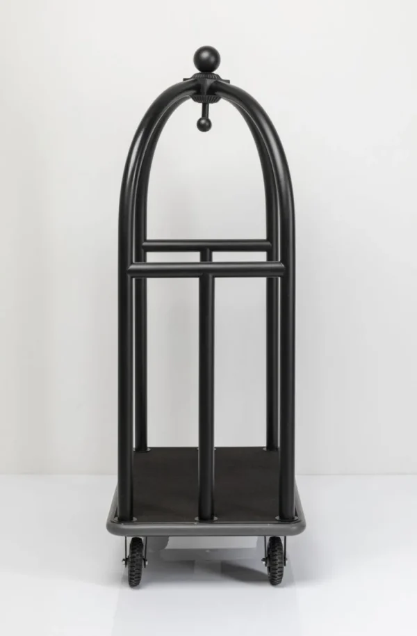 Jalalliset Vaatenaulakot>KARE Design VIP Baggage Trolley Vegas Matkalaukkuvaunu, Matta Musta