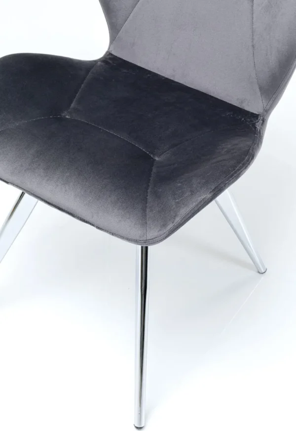 Tuolit>KARE Design Viva Tuoli, Harmaa, Kromi