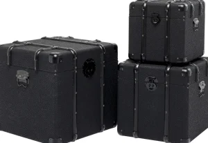 Senkit | Olohuone>KARE Design Voyage Säilytyslaatikot Musta (3/Setti)