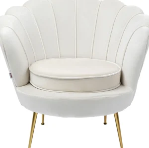 Nojatuolit>KARE Design Water Lily Nojatuoli, Kulta, Beige