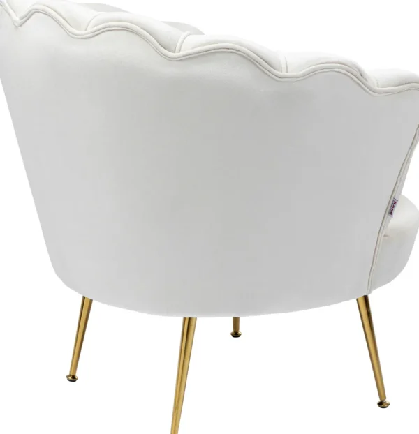 Nojatuolit>KARE Design Water Lily Nojatuoli, Kulta, Beige
