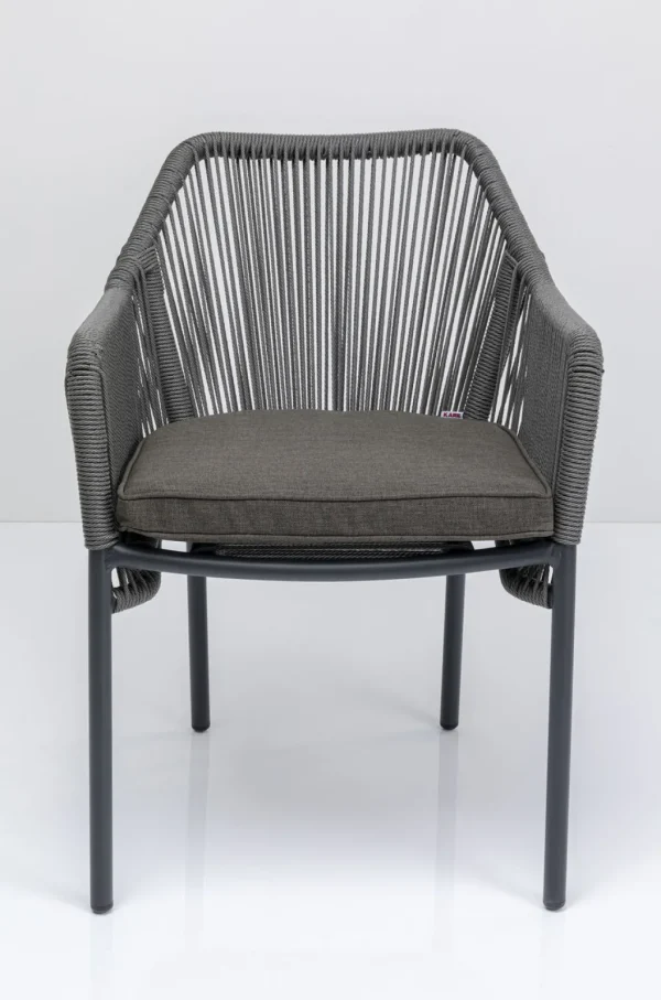 Tuolit>KARE Design Wave Tuoli Käsinojilla, Harmaa