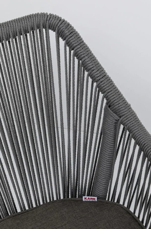 Tuolit>KARE Design Wave Tuoli Käsinojilla, Harmaa