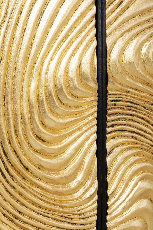 Seinäkoristeet>KARE Design Waves, Aallot Taulut, Kultaa (2/Setti)