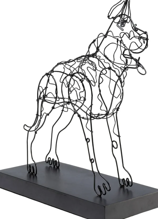 Koriste-Esineet>KARE Design Wire Attack Dog Seinäkoriste 36cm