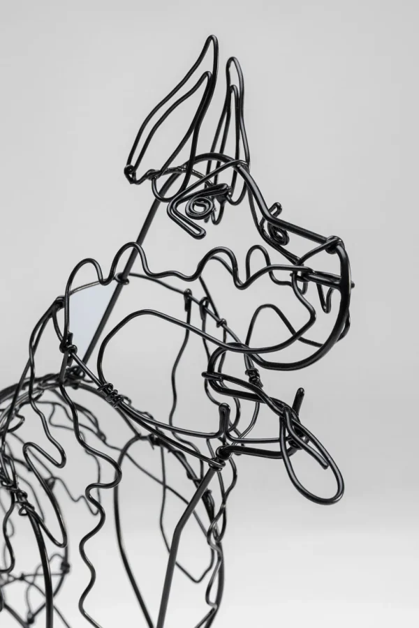 Koriste-Esineet>KARE Design Wire Attack Dog Seinäkoriste 36cm