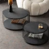 Sohvapöydät>KARE Design Wire Double Black Wood Sohvapöytä Musta (2/Setti)