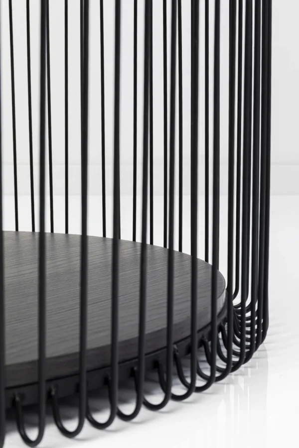 Sohvapöydät>KARE Design Wire Double Black Wood Sohvapöytä Musta (2/Setti)