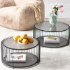 Sohvapöydät>KARE Design Wire Double Bubble Sohvapöytä Musta (2/Setti)