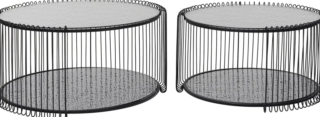 wire_double_bubble_sohvapyt_musta_setti_1.webp Sohvapöydät>KARE Design Wire Double Bubble Sohvapöytä Musta (2/Setti)