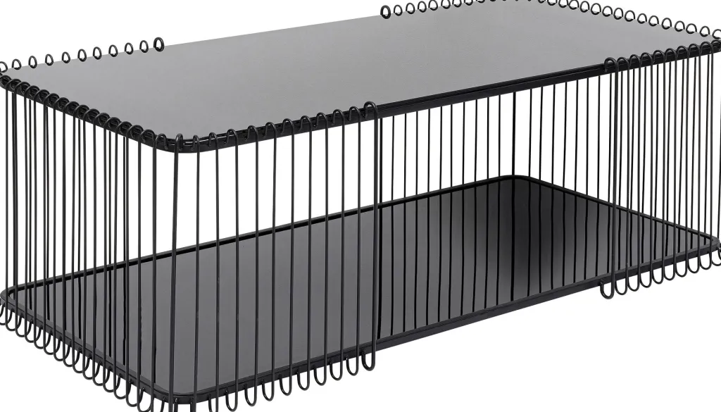 wire_double_sohvapyt_musta_xcm_1.webp Sohvapöydät>KARE Design Wire Double Sohvapöytä Musta 120x60cm