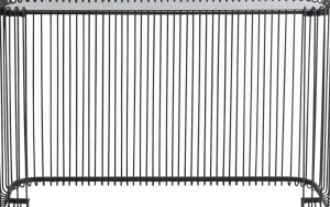 Konsolipöydät Ja Sivupöydät>KARE Design Wire Konsolipöytä - Lasi, Musta 142x89cm