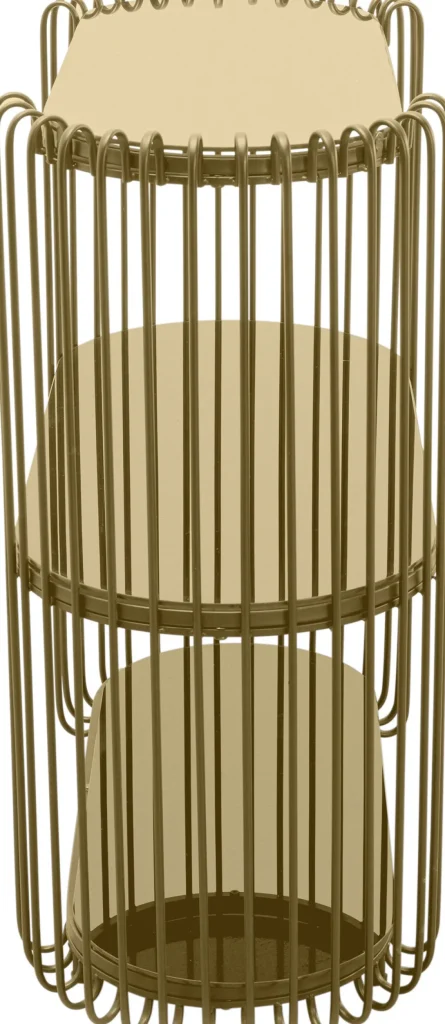 Konsolipöydät Ja Sivupöydät>KARE Design Wire Konsolipöytä, Sivupöytä, Messinki 81x78cm