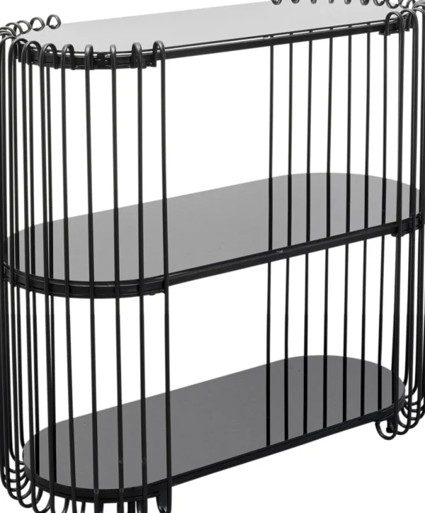 Konsolipöydät Ja Sivupöydät>KARE Design Wire Konsolipöytä, Sivupöytä, Musta 81x78cm