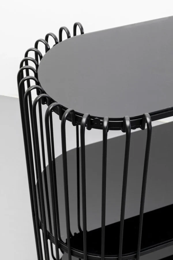 Konsolipöydät Ja Sivupöydät>KARE Design Wire Konsolipöytä, Sivupöytä, Musta 81x78cm